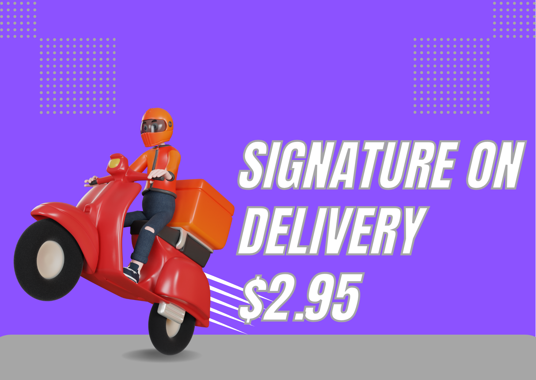 Davinas delivery service with signature required shipping for secure package receipt