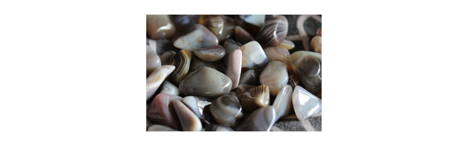 Buy agate online collection featuring polished agate stones with natural patterns for stability and inner peace